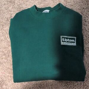 Lipton Decaffeinated Tea Men's Crewneck Sweater - Forest Green
